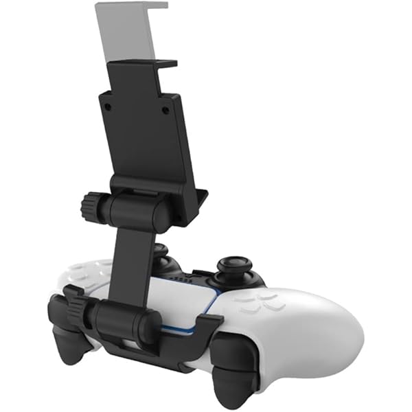 PlayStation - PS5 プレイステーション5 コントローラースマホホルダー付き PS5コントローラー用 スマホホルダー リモートプレイに最適