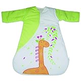PurFlo Travel SleepSac, Embroidered Giraffe 1.0 Tog (3 - 9 Mths) Baby Sleeping Bag by PurFlo