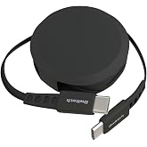 オウルテック 片引き巻取り式 USB Type C ケーブル 90cm PD60W データ転送 480Mbps 温度センサー katamaki 巻き取り USB-C iPhone17/16/15シリーズ/iPad/MacBook Pro/Androi
