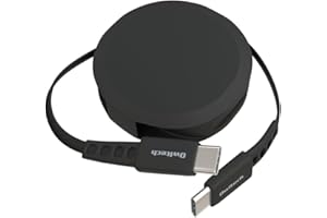 オウルテック 片引き巻取り式 USB Type-C to Cケーブル 90cm PD60W データ通信対応 温度センサー搭載 katamaki 巻き取り Type-Cケーブル iPhone 17 シリーズ / 16 シリーズ /15 シリーズ/スマートフォン/タブレット対応 ブラック OEC-CBKRPCC90-BK