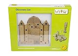 WIDU Magnetic Wooden Building Blocks Discovery Set, 30 Piece [並行輸入品]