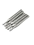 SMO 5 x 1.0mm 1mm 2つ エンドミル フルートのカーバイド　ボールノーズエンドミルのルータービットビット4mm CEL　　2溝の硬質合金ボールの頭