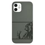 グルマンディーズ 〈STAR WARS〉iPhone12 mini(5.4インチ)対応 プレミアムシェルケース DARTH VADER STW-140B グレー