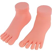 Amazon.co.jp: WOONEKY 2 パック 人体模型 足の模型 シリコン足