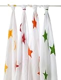 aden + anais (エイデンアンドアネイ) 【日本正規品】 モスリンコットン おくるみ 4枚セット super star swaddle 4 pack-2032