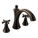 Moen T657ORB Wynford Two-Handle Non Diverter Roman Tub Faucet Trim Only, Polished Nickel [並行輸入品]