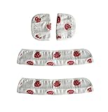 Spinas（スピナス）ベビーカー シートベルト フロント バー よだれ カバー パッド 洗い替え用つき 抱っこ紐 チャイルドシート にも 全5種（パンダ/クラウン/イチゴ/イカリ/クモ）