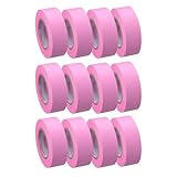 ヤマト ロールふせん ロールテープ つめかえ用 15mm幅 12巻入り ローズ YRK-15-RO12