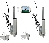 ECO-WORTHY　100mm　電動　シリンダ　アクチュエーター*2個　リモート・コントローラー付属(DC12V)　キット