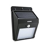 LEORX 1.6w ライト 防水ソーラー LED ライト ガーデンライト パティオ/庭/ガーデン/廊下の壁/ホーム/ドライブウェイ/階段/などに適用(ホワイト)"