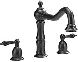 Belle Foret GRT01-ORB Oil Rubbed Bronze Roman Garden Bathtub Tub Bathroom Faucet With Valve [並行輸入品]