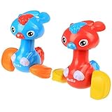 Arshiner Baby Animal Duck Shape Educational Pressure Swing Rattles Developmental Toy,Pack of 2 [並行輸入
