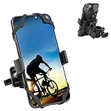 自転車 スマホ ホルダー 360度回転 角度調整 伸縮アーム 脱着簡単 固定用 自由調節 優れた耐久性 強力な保護 4-6.5インチのiph
