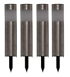 Tricod L2207L Long Stainless Steel Tube Solar Light, 4-Pack [並行輸入品]