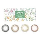 eeze イーズ カラコン マンスリー 【1箱2枚入り×1箱】 カラコン 1ヶ月 1monthナチュラル 初心者 【カラー】オーガニックナッツ(Organic Nuts)【PWR】-1.00 (度あり、度なし）