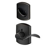 Schlage Lock Company F59ACC716GRWLH Accent Left Handed Lever Single Cylinder Interior Pack wi, Aged 