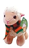 5.5" Irish White Lamb with Scarf & Shamrock Patch Soft Toy [並行輸入品]