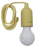 SPICE OF LIFE ロープランプ ベージュ 直径5.5cm 高さ16cm ロープ120cm 電池式 ガレージ クローゼット ロッカー キッズルーム キャンプ SFKH1420BE