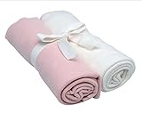 Under the Nile Swaddle Blankets 2-Pack in Blush and Off-White by Under the Nile [並行輸入品]