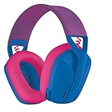 イヤホン G435 LIGHTSPEED ワイヤレス ゲーミング ヘッドセット 7.1 サラウンド サウンド ゲーマー Bluetooth ヘッドフォン PC ラップトップと互換性あり イヤホン bluetooth ワイヤレス (Color : Blue)