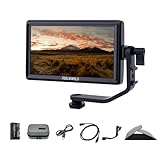 FEELWORLD S55 V2 5.5インチDSRカメラフィールドモニター3D LUT小型フルHD 1920x1152 IPS ビデオアシスト4K HDMI入出力（F550バッテリーと収納袋付き）