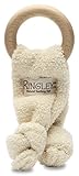 RINGLEY リングレイ Knotted・ノット Natural Teething Toys 自然素材・ナチュラルティーシングトイ・歯固め (メイプルウッド＋オーガニックコットン) 17x7.5x4