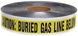 Swanson DETY21005 2-Inch by 1000-Feet 5-MIL Detectable Tape Caution with Buried Gas Line Below Yello