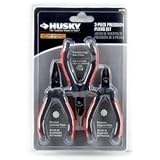 Husky 3-Piece Precision Pliers Set [並行輸入品]