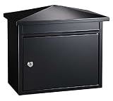 Qualarc WF-PM14 Summit Wall Mount Rectangular Locking Mailbox, Black [並行輸入品]