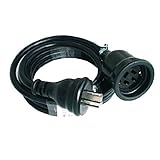 新東電器（S.T.D） 動力用1個口延長コード 10m ブラック 20A－10M