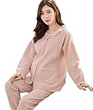 (レモンツリーセブン)Lemon tree7 マタニティ パジャマ 授乳服 レディース パジャマ 長袖 冬 前開き 授乳服 授乳口付き 中綿あり 秋冬 妊婦服 ベビー ママ お母さん 出産準備 上下セ