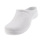 Perfk 職業的　作業靴　ワークシューズ　男女用　滑り止め　抗衝撃　　自宅　抗菌　耐水　病院　白　多サイズ選べ　 - 39