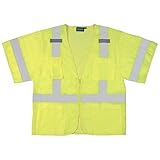 ERB 61616 S852 Class 3 Safety Vest with Sleeves Lime 4X-Large [並行輸入品]