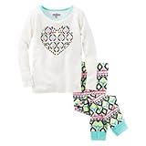 OSHKOSH(オシュコシュ) 2-ピース ジオ ハート サンフィット コットン パジャマ プリント スリープウェア 8歳【並行輸入】