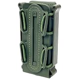 MILQUEST マガジンポーチ マグポーチ 『ガスハンドガン MP5 MP7対応』 MOLLE ベルト 両方対応 ハンドガン用 サバゲー ソフトシェル スコーピオンタイプ (オリーブドラブ)