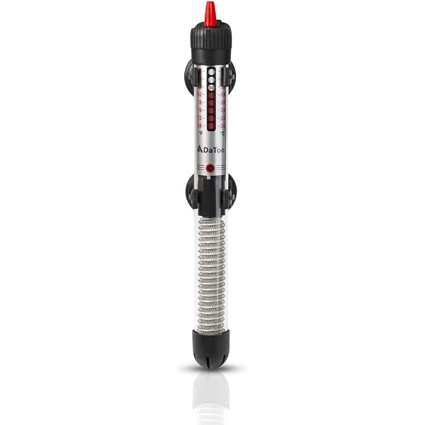 HITOP 50W 100W 300W Adjustable Aquarium Heater, Submersible Fish Tank Heater  Thermostat with Suction Cups (100W-grey) : Amazon.sg: Pet Supplies