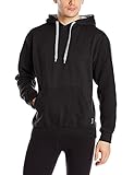 Spalding Men's Dri-Power Pullover Fleece Hoodie Black Large [並行輸入品]