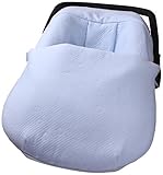 Clair de Lune Cotton Candy Car Seat Footmuff (Blue) by Clair de Lune
