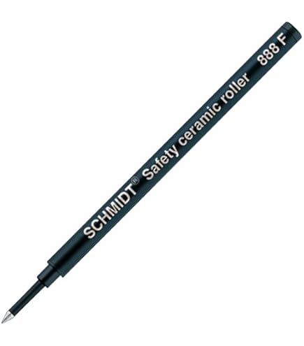 Amazon | ブラック ファイン ローラーボール 水性ボールペン リフィル