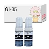 【エコッテ】 Canon (キヤノン/キャノン)用 GI-35BK 互換インクボトル 顔料 ブラック×2本セット ギガタンク搭載 ギガタンク GX2030 (GX2000) GX1030 (GX1000)