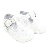 ING STYLE ベビーシューズ ホワイトフラワー 足裏までかわいい 6ヶ月～2歳 (11cm)