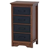 不二貿易(Fujiboeki) チェスト ブラウン 高さ85cm 4段 スチュード 14164