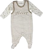 (フィクソーニ)FIXONI ボーダー柄ロンパースと長袖ボディスーツのセット 68cm