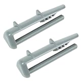 spares2goプラスチック背面レールエンドキャップfor Whirlpool食器洗い機(パックof 2 )
