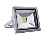 LED投光器 広角30W 3mコード付き 防水防塵 作業灯 集魚灯 看板灯 (30W, 電球色（3000K）)