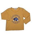 Oceankids リトルボーイの イエロー Tシャツロングスリーブ オーストラリア人 オポパナックス 印刷物 4T 4 歳