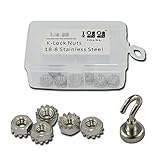 10l0l 18 – 8ステンレススチールUNC k-nuts 6 # -32,50-pack