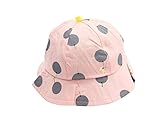 Hollazilla(ホラズイラ) 綿 新型 赤ちゃん 日焼け止め 太陽帽 パラソル帽 縁がある 女児 帽子