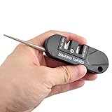 New Arrival Portable Multifunction Sharpener Folding Ceramic Carbide Diamond Tapered Knife Sharpener
