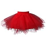 チュチュスカート 子供 チュール キッズ パニエ ダンス こども用 仮装 ふんわり チュチュ 発表会 レッド